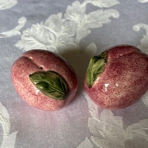Ceramic Plum Salt and Pepper Shakers